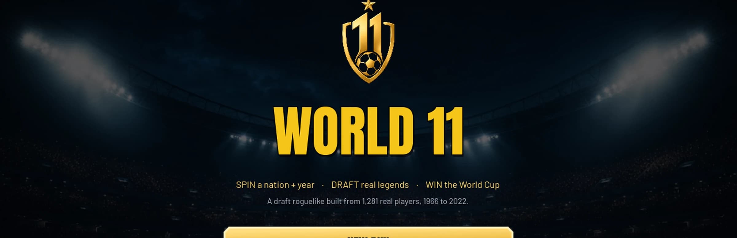 World 11 Lets You Draft Football Legends Across Eras In Your Browser
